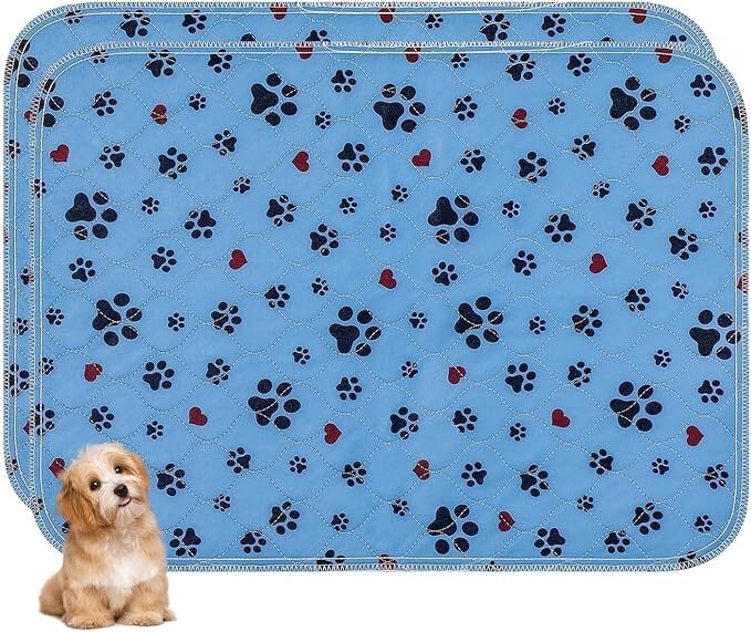 Washable Pee Pads for Dogs,2 Pack Extra Large 36"x72" Super Absorbent Reusable Puppy Pads,Non-Slip 100% Waterproof Dog Pee Pad,Pet Training Pads for Couch, Crate,Potty Training,Floor - Mychampaw