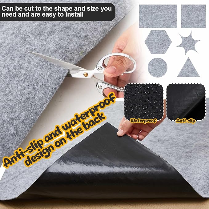 2 Pack Extra Large 60"x74" Reusable Dog Mat Jumbo Waterproof Absorbent Non-Slip Pee Pads Machine Washable Playpen Mat for Training, Whelping, Incontinence, Crate/Kennel Use(Light Grey) Shinylin