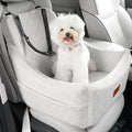 Dog Car Seat for Medium Sized Dog,Pet Travel Car Bed with Seat Belt Channle,Fully Detachable and Washable Car Dog Seat with Adjustable Straps,3 Straps Easy to Install (Beige)