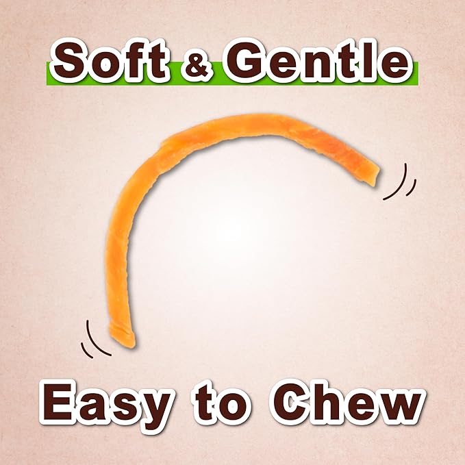 Afreschi Soft Chicken Dog Treats, All Natural, High-Protein, Healthy & Easily Digestible, Grain-Free Puppy Chews, Human Grade Training & Rewards Dog Snacks, Chicken Breast Strips, 16 oz Pack