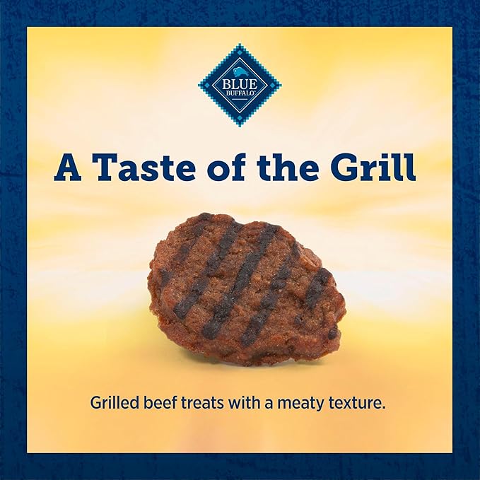 Blue Buffalo True Chews Dog Treats, Made in the USA with Natural Ingredients, Beef Burger Recipe, 10-oz Bag