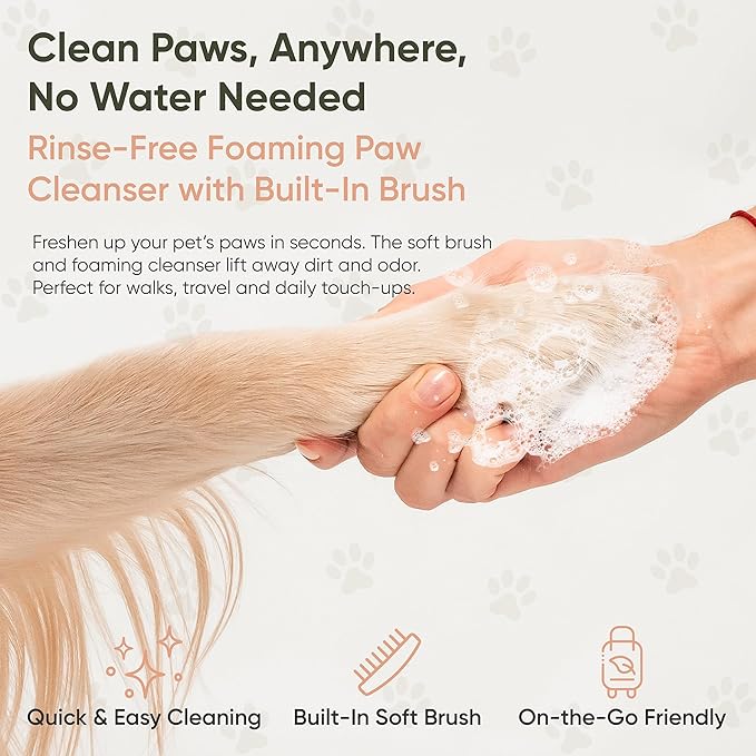 ZenSpa 4-in-1 Natural Pet Care Kit, Hypoallergenic Dog Shampoo, Leave-in Conditioner, Rinse-Free Paw Cleanser, Nose and Paw Balm, Gentle Spa Routine for Sensitive Skin