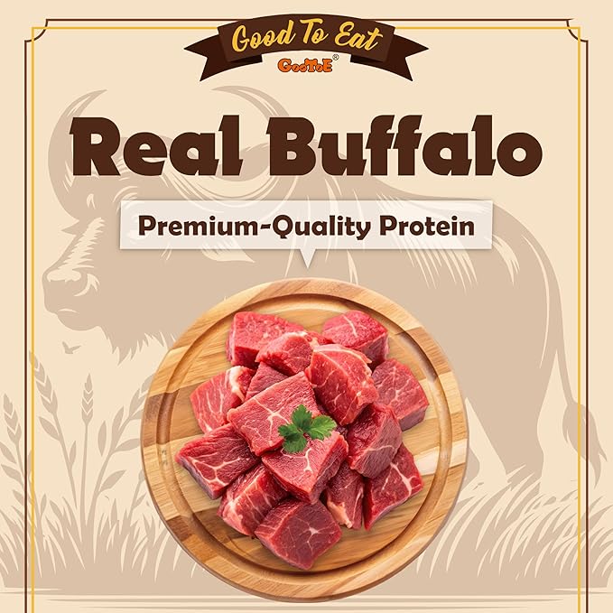 Gootoe Buffalo Dog Treats, Buffalo Bites Stick (Small) 1.5 lb Natural Low-Fat Chews for Training & Rewards, Limited Ingredient, Resealable Bag, Perfect for Small Dogs & Puppies