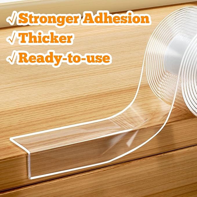 1.4 in x 13.12 FT,Clear Soft Corner Protectors for Furniture Strip,Sharp Edge & Table Bumper,Window Edge,Wall Protector, Soft Corner Guards Safe for Proof,Table Corner Protectors in Family Mychampaw