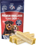 Devil Dog Pet Co. Himalayan Yak Cheese Dog Chews, Extra Large - 3 Pack, 100% Natural & Healthy, Lactose-Free, Long-Lasting Dog Treats, Premium Yak Milk Chew Bones for Dogs