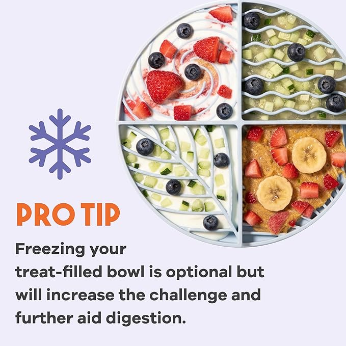 Awoo Paradise Silicone Dog & Cat Lick Mat & Slow Feeder with Suction Cups, Non-Slip, Dishwasher Safe, Extend Mealtime, Reduce Anxiety (Sage)