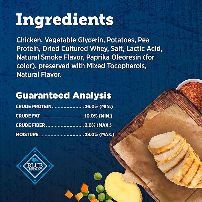 Blue Buffalo True Chews Premium Jerky Cuts Natural Dog Treats, Chicken 32 oz bag