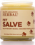 Pet Salve, Dog Paw Balm, Dry Noses Cracked Paws, Hot Spots, Itchy Ears, Ora's Amazing Herbal 4oz