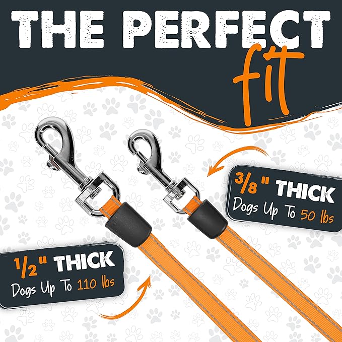 Mighty Paw Retractable Leash with Built-in Poop Bag Holder | 16' Long Retractable Dog Leash for Small Dogs, Medium Breeds & Large Pets with Tape for Quick Control. Poop Bags Included