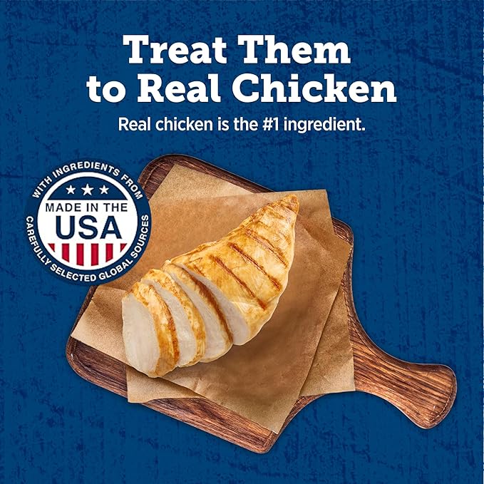 Blue Buffalo True Chews Dog Treats, Made in the USA with Natural Ingredients, Chicken Bacon Recipe, 12-oz Bag
