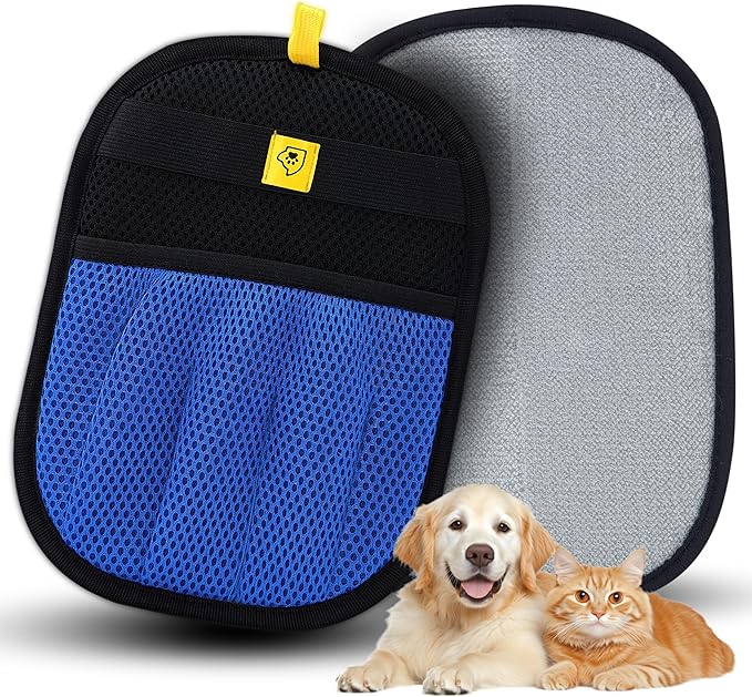 Pet Hair Removal Glove for Furniture & Upholstery – Reusable Electrostatic Pet Hair Removal Glove, 5-Finger Cat Hair Remover for Cats & Dogs – Washable Fur Cleaning Glove for Couch & Car Seats –1 PCS