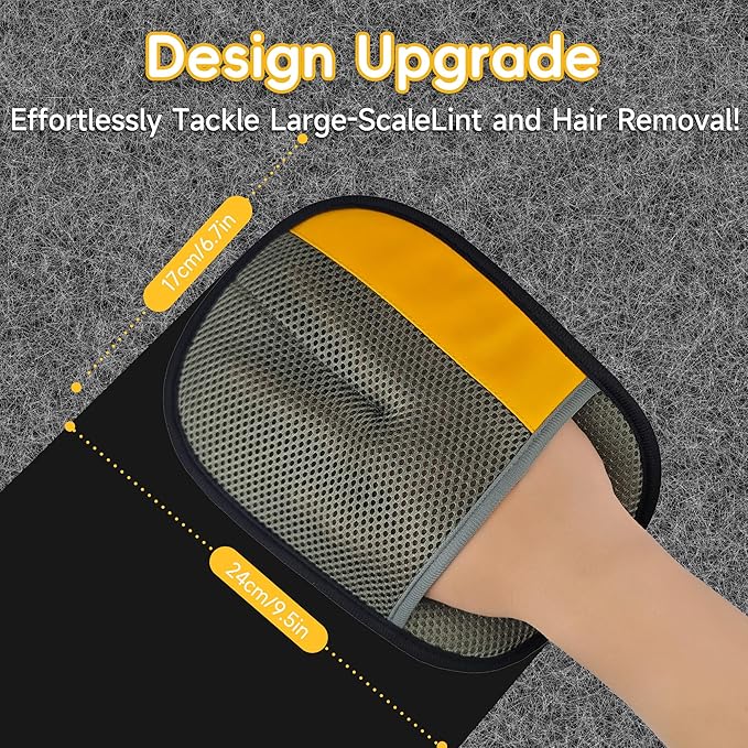 Pet Hair Removal Glove, Magic Brush Electrostatic Mitt, Pet Hair Remover Tool for Dog & Cat, Reusable Pet Hair Gloves Pet Grooming Needs, Fur Remover for Couch, Clothing, Carpet & Car Seat